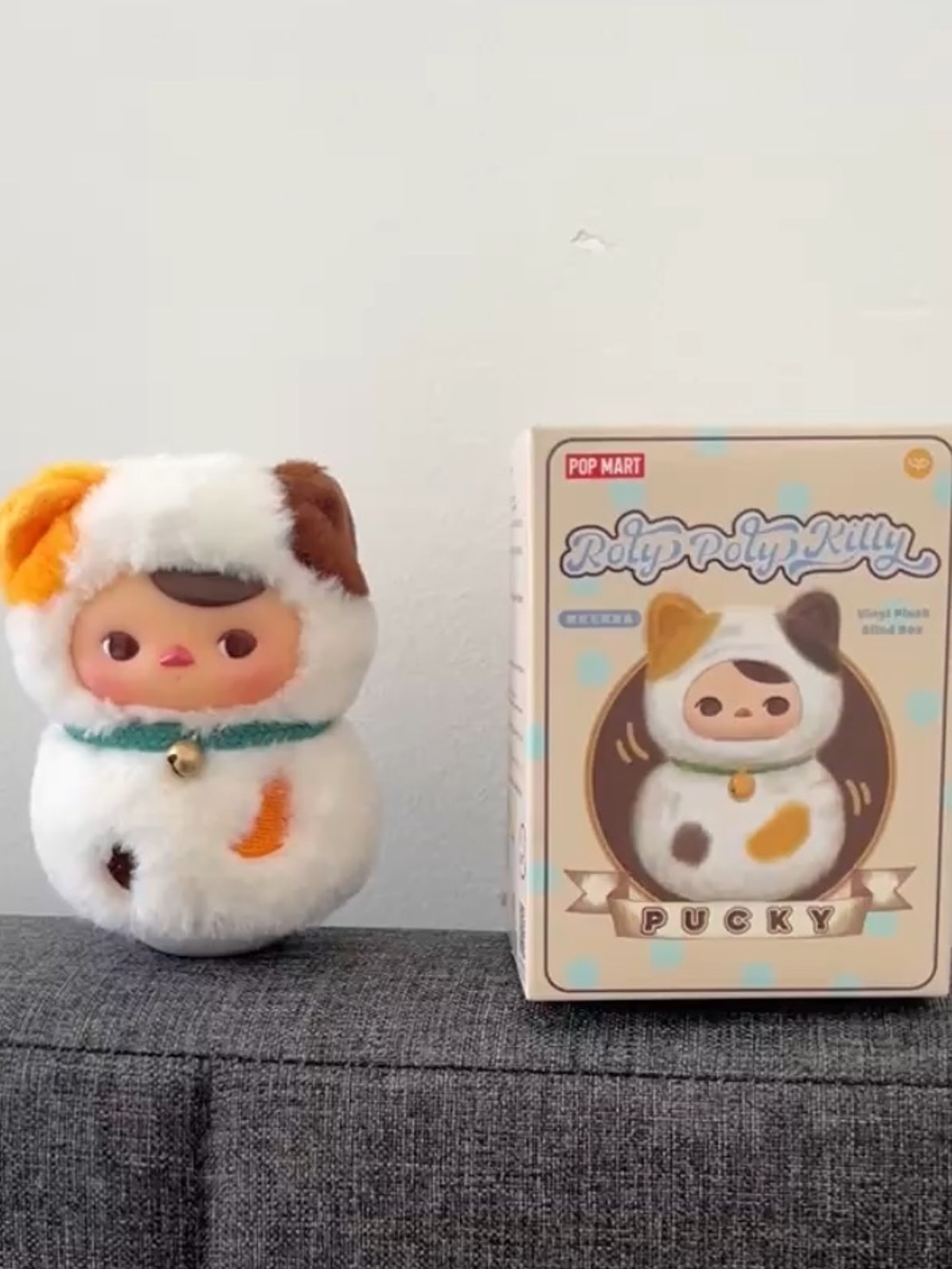 Viral Pop Mart Pucky Roly Poly Kitty Calico